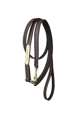 Kentucky Horsewear Führleine Leder Covered Chain