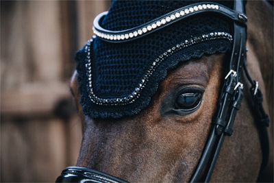Preview: Kentucky Horsewear Fly Veil Wellington Stone &amp; Pearl Soundless