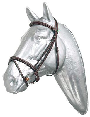Preview: Prestige Show Bridle - leather raised