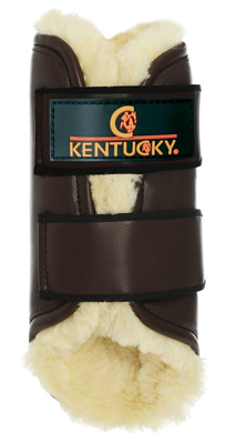 Preview: Kentucky Horsewear Brushing Boots Leather Front