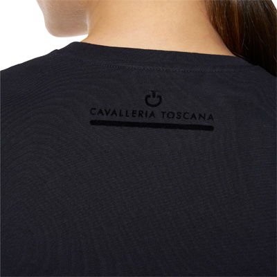 Vorschau: Cavalleria Toscana T-Shirt Preview Cotton Mini Flock