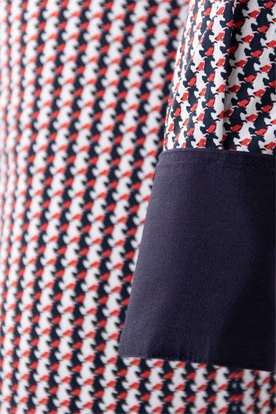 Preview: Fior da Liso Blouse Stella Horse Houndstooth
