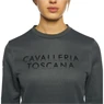 Preview: Cavalleria Toscana Sweatshirt Bonded Pique Crew Neck