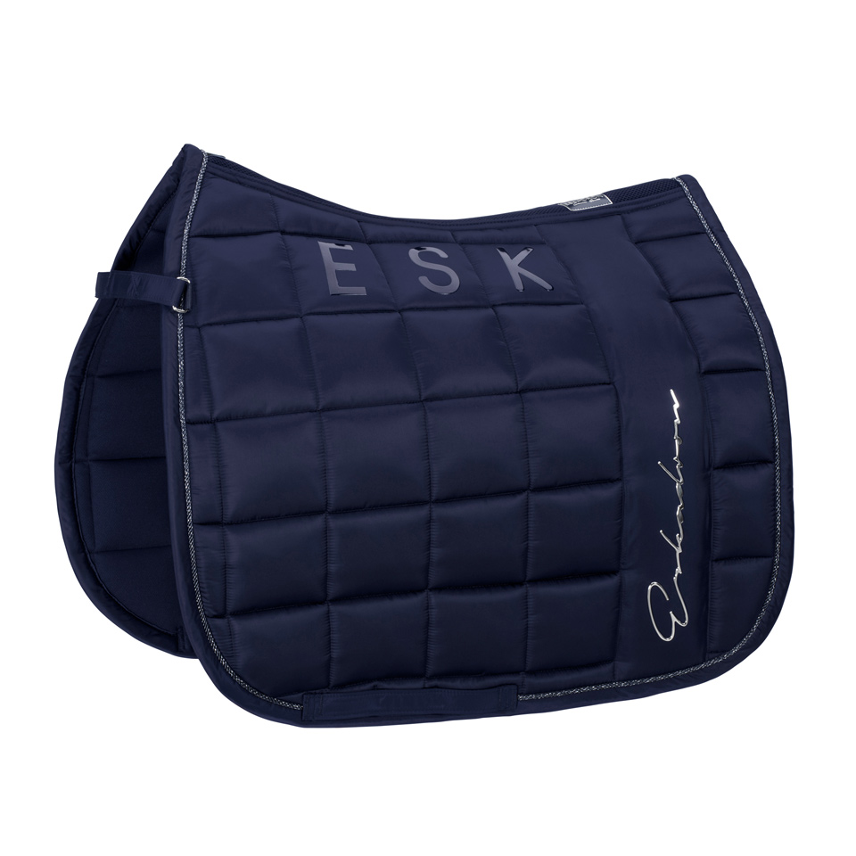 ESKADRON Halfter DOUBLEPIN GLOSSY CRYSTAL Classic Sports 21 navy balsamg rouge 